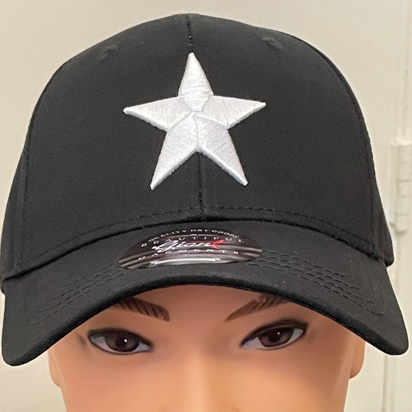 Black and White Star Patch Hat - Picture 2 of 2